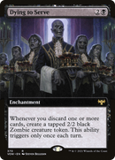 Dying to Serve (VOW-370) - Innistrad: Crimson Vow: (Extended Art) Foil