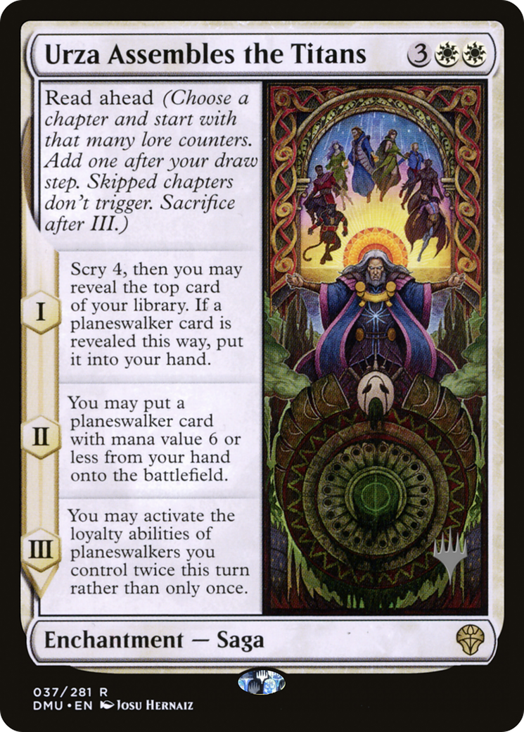 Urza Assembles the Titans (PPDMU-37P) - Dominaria United Promos Foil