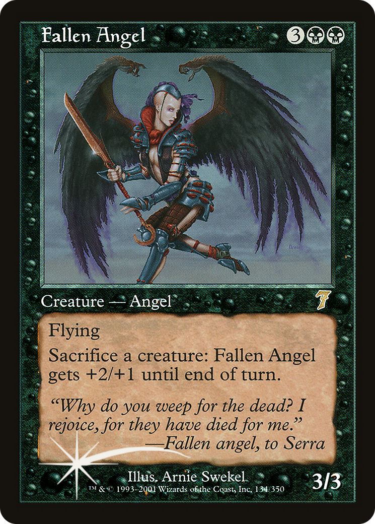 Fallen Angel (7ED-134★) - Seventh Edition Foil