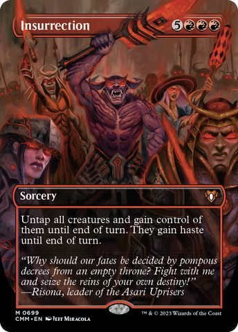 Insurrection (CMM-699) - Commander Masters (Borderless) Foil
