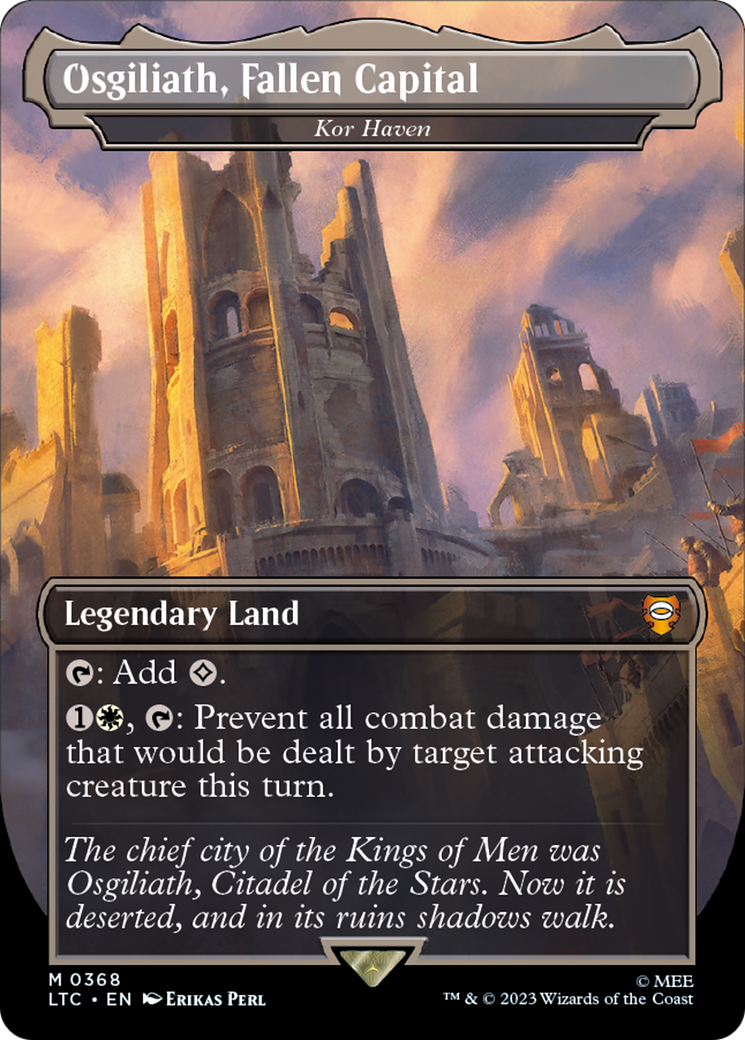 Kor Haven (LTC-368) - Tales of Middle-earth Commander / Osgiliath, Fallen Capital (Borderless) Foil