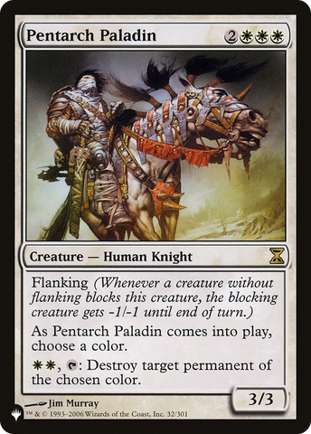 Pentarch Paladin (LIST-TSP-32) - The List