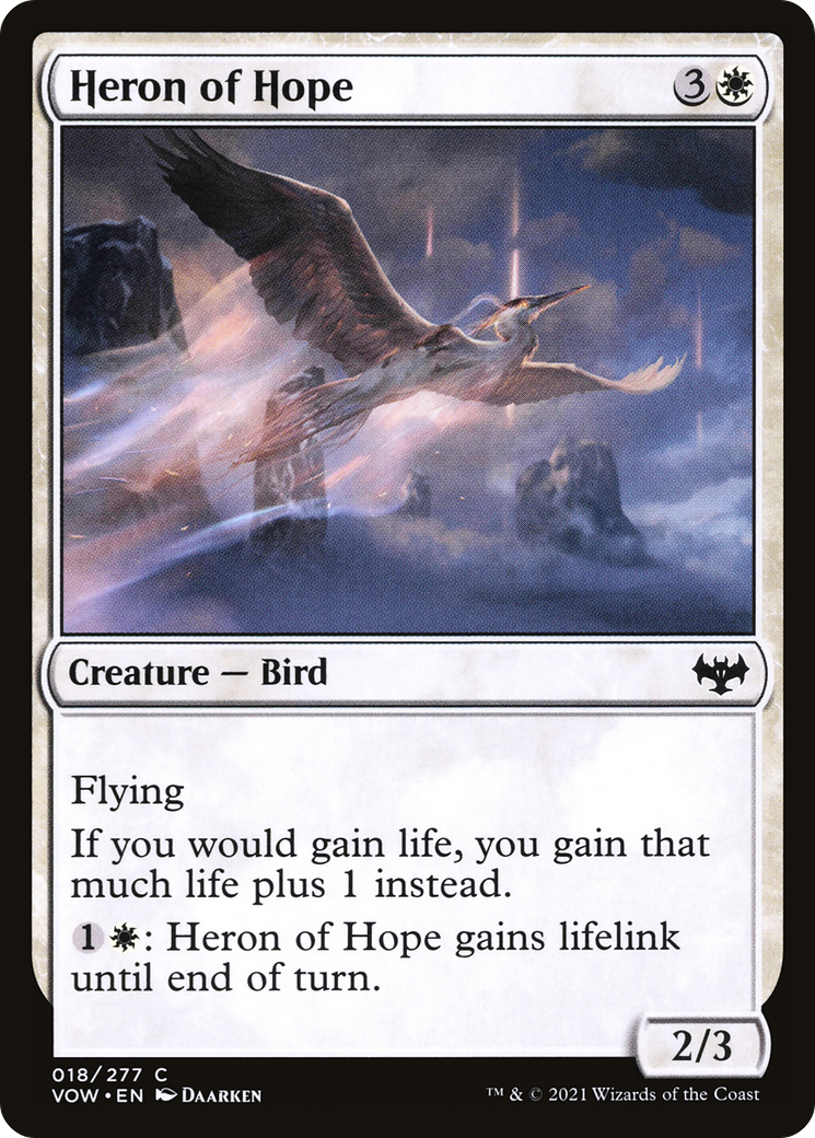 Heron of Hope (VOW-018) - Innistrad: Crimson Vow Foil