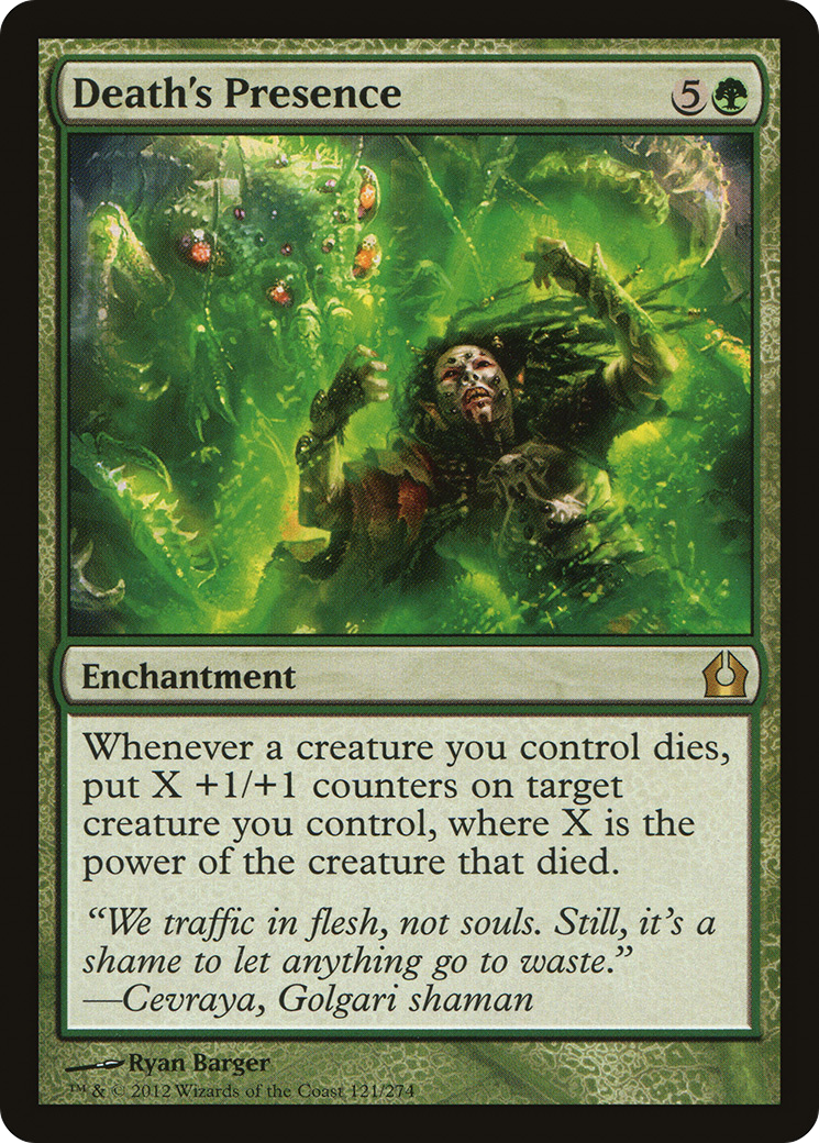 Death's Presence (RTR-121) - Return to Ravnica Foil