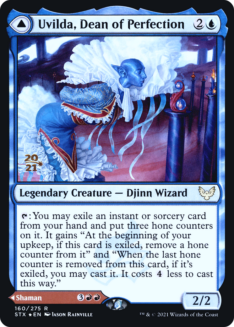 Uvilda, Dean of Perfection // Nassari, Dean of Expression (PRE-160) - Strixhaven: School of Mages Promos Foil