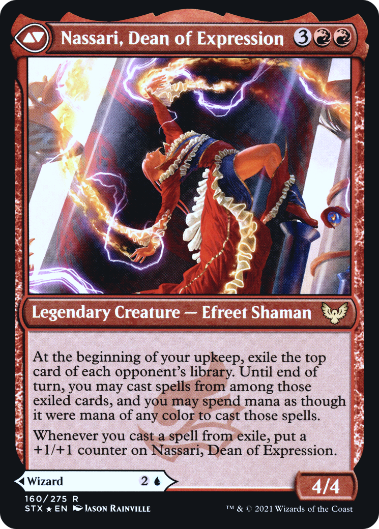 Uvilda, Dean of Perfection // Nassari, Dean of Expression (PRE-160) - Strixhaven: School of Mages Promos Foil
