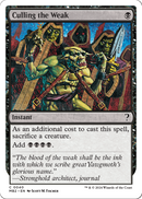 Culling the Weak (White Border) (MB2-040) - Mystery Booster 2