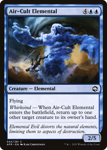 Air-Cult Elemental (AFR-045) - Adventures in the Forgotten Realms Foil