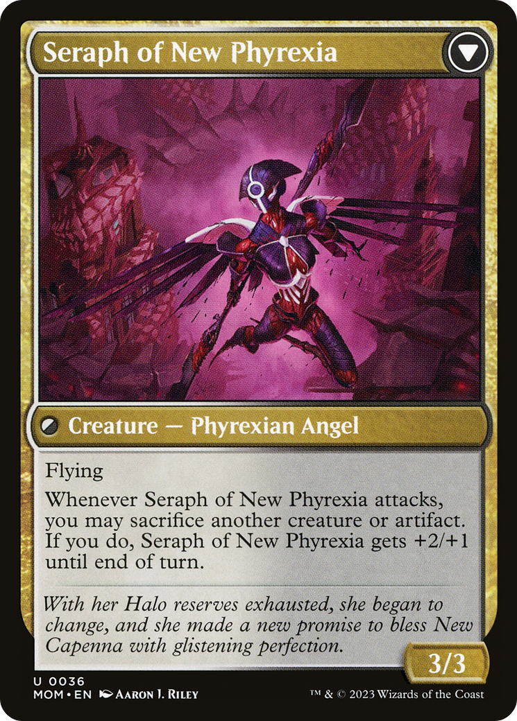 Seraph of New Capenna // Seraph of New Phyrexia (MOM-036) - March of the Machine Foil