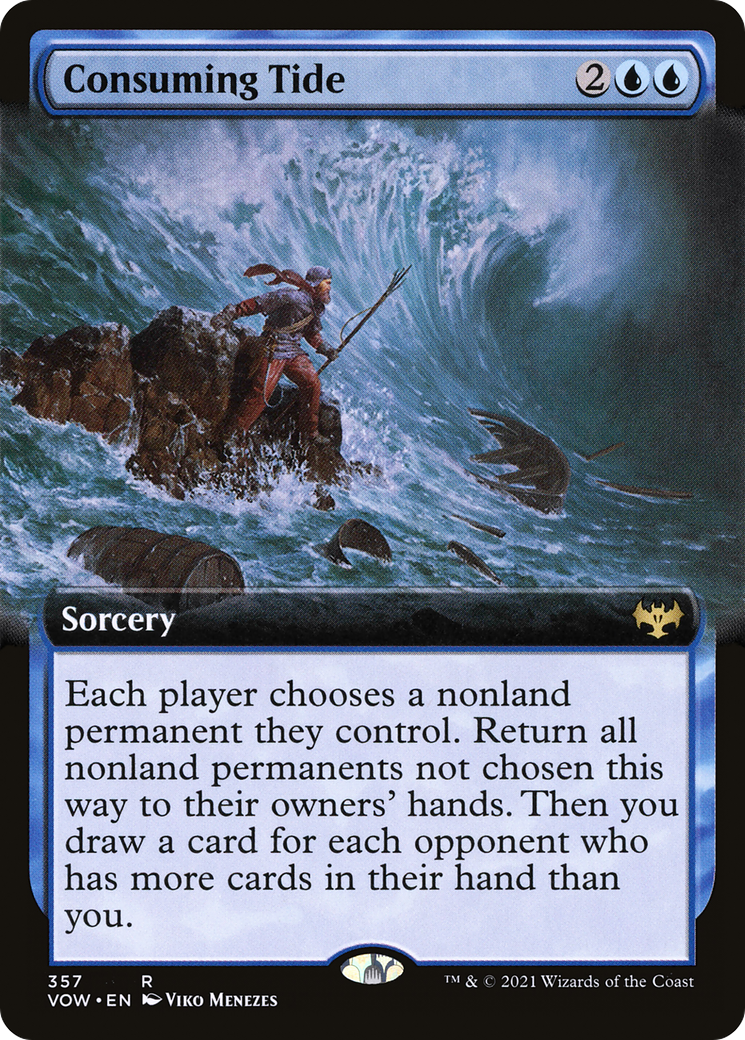 Consuming Tide (VOW-357) - Innistrad: Crimson Vow: (Extended Art) Foil