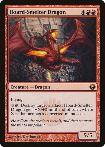Hoard-Smelter Dragon (SOM-093) - Scars of Mirrodin