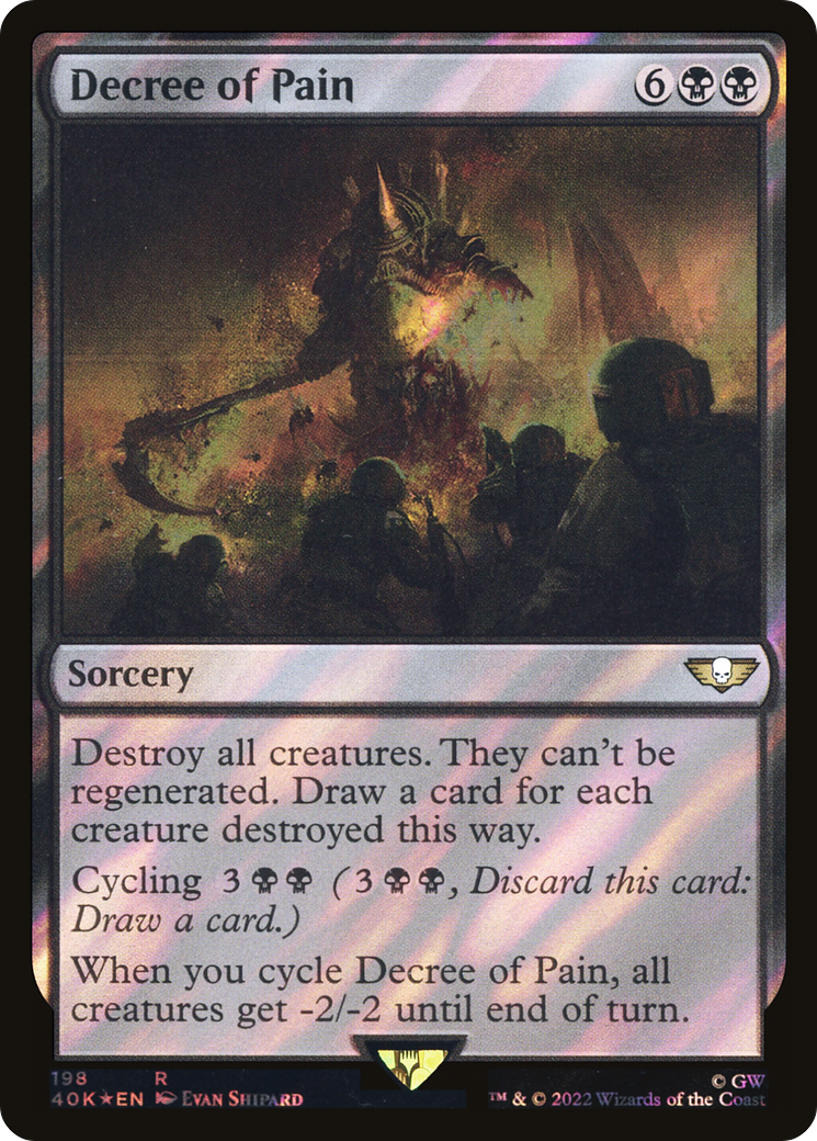 Decree of Pain (40K-198★) - Warhammer 40,000 Commander Foil