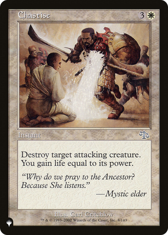 Chastise (LIST-JUD-8) - The List