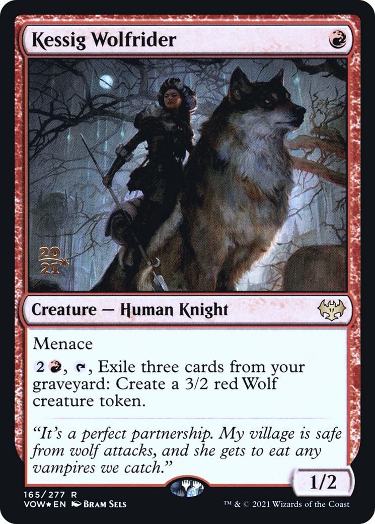Kessig Wolfrider (PRE-165S) - Innistrad: Crimson Vow Promos Foil