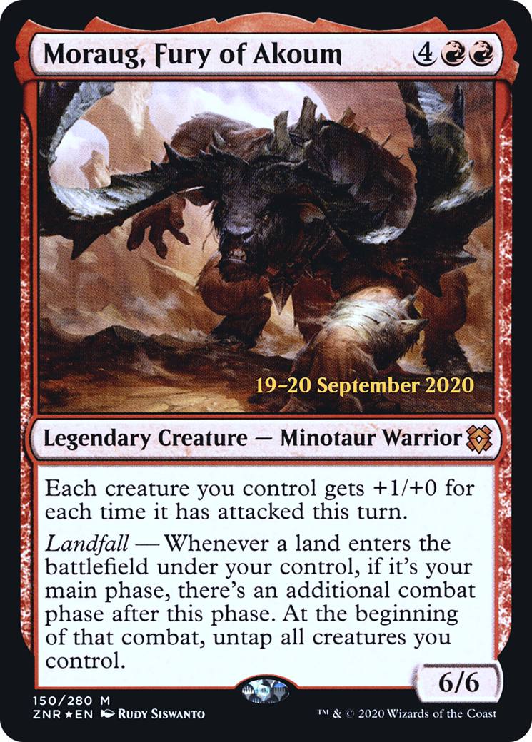Moraug, Fury of Akoum (PRE-150S) - Zendikar Rising Promos Foil