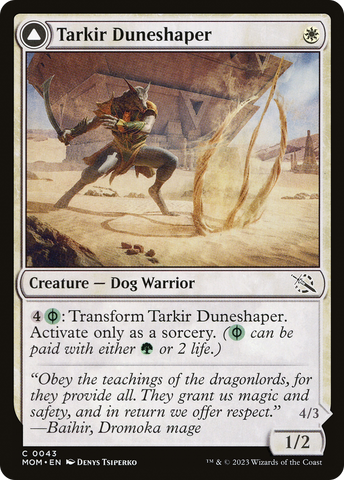 Tarkir Duneshaper // Burnished Dunestomper (MOM-043) - March of the Machine