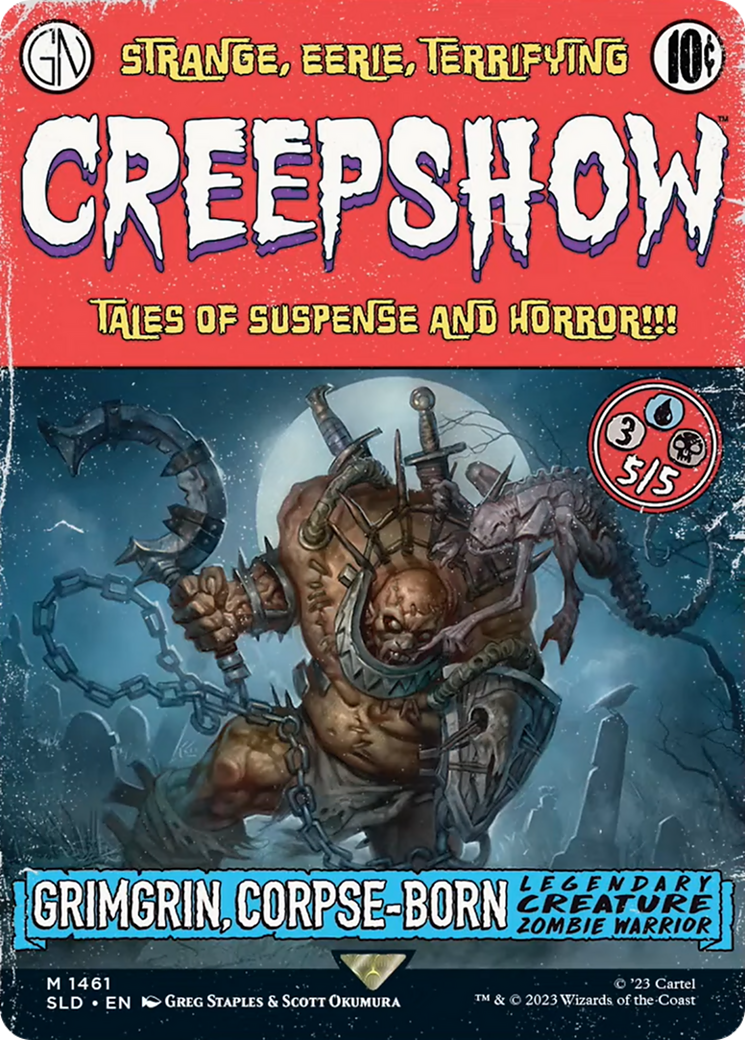 Grimgrin, Corpse-Born // Grimgrin, Corpse-Born (SLD-1461) - Secret Lair Drop: (Full Art) (Borderless) Foil