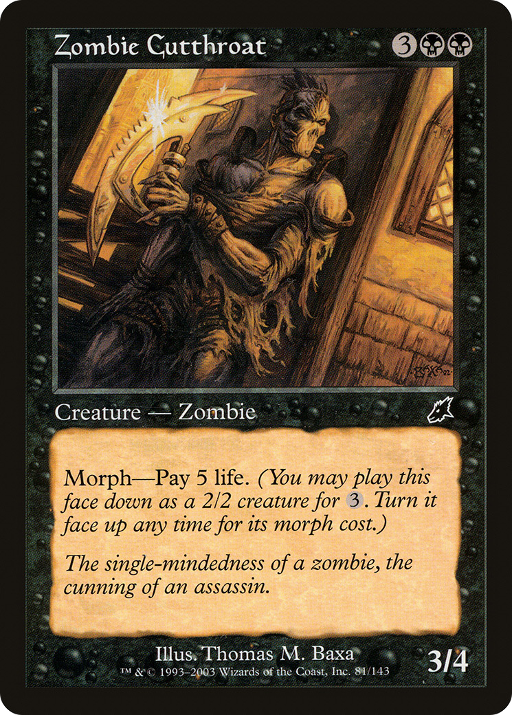 Zombie Cutthroat (SCG-081) - Scourge