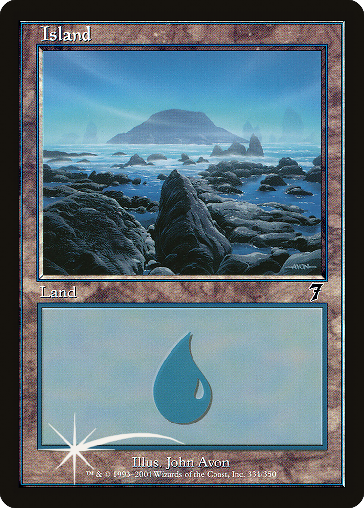 Island (7ED-334★) - Seventh Edition Foil