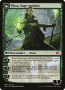 Nissa, Vastwood Seer // Nissa, Sage Animist (ORI-189) - Magic Origins: (originpwdfc) Foil