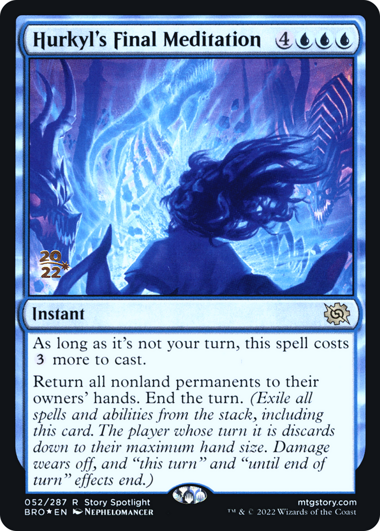 Hurkyl's Final Meditation (PRE-52S) - The Brothers' War Promos Foil