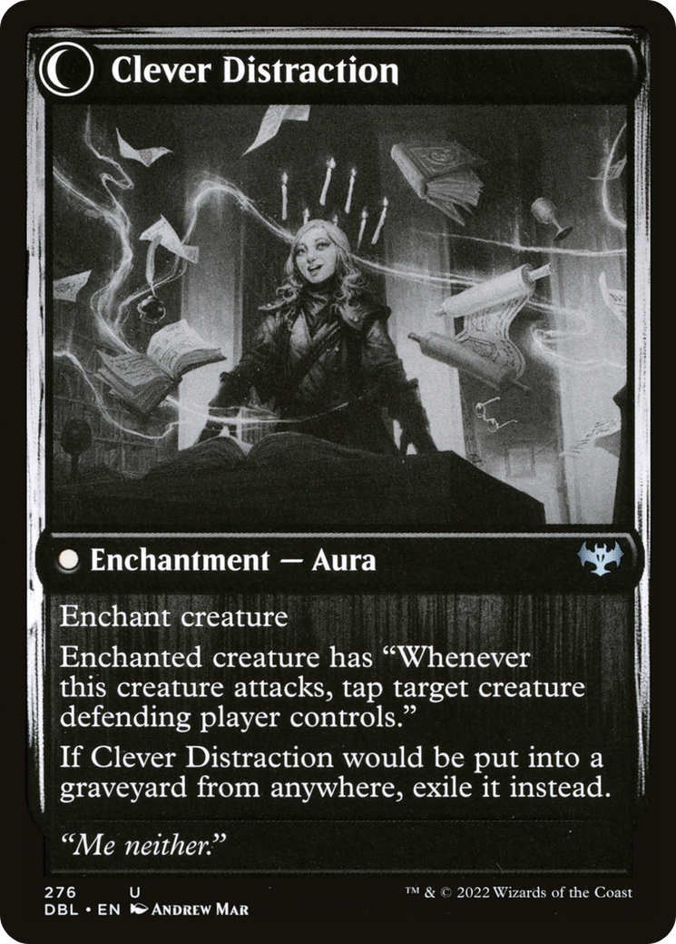 Distracting Geist // Clever Distraction (DBL-276) - Innistrad: Double Feature: (Double Faced Transform) Foil