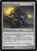 Etched Monstrosity (NPH-135) - New Phyrexia Foil