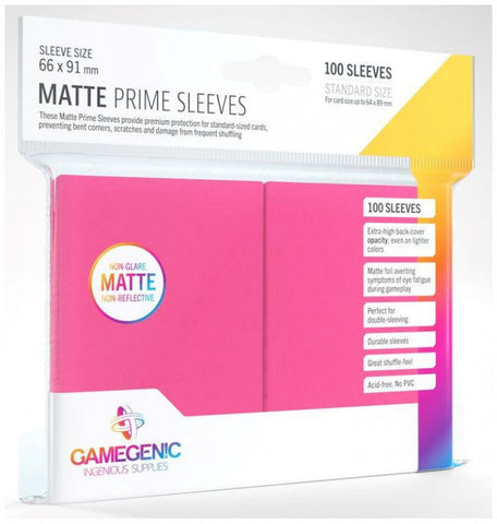 Gamegenic Matte Prime Card Sleeves Pink