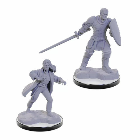 D&D Minis: Reborn Paladin & Reborn Warlock