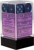Chessex D6 Speckled 16mm d6 Cobalt Dice Block (12 dice)