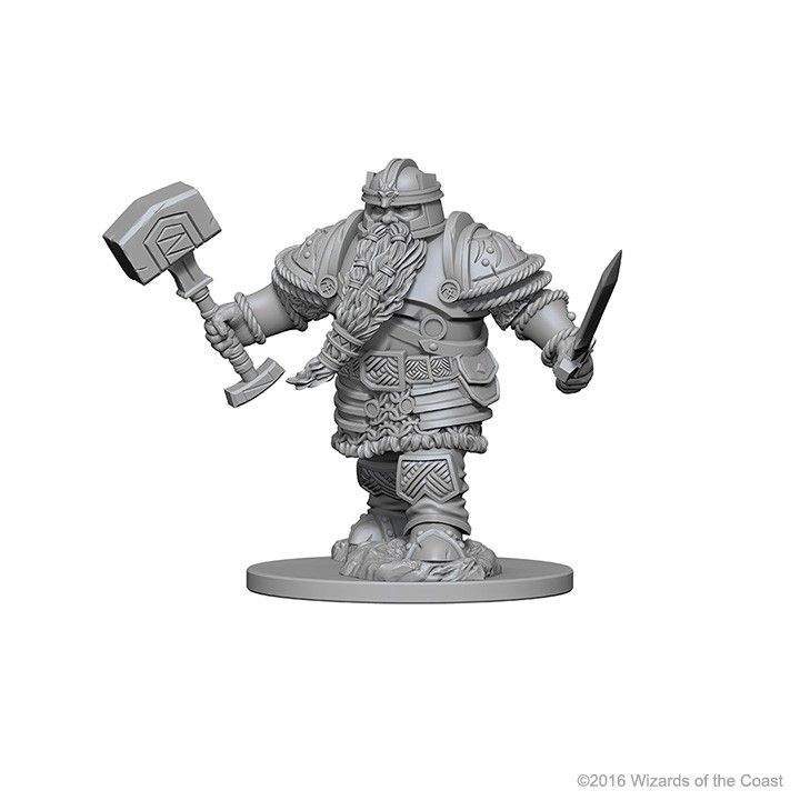 D&D Mini Dwarf Male Fighter