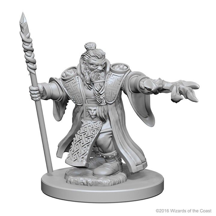 D&D Mini Dwarf Male Wizard