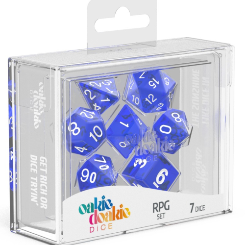 Oakie Doakie Dice RPG Set Translucent - Blue