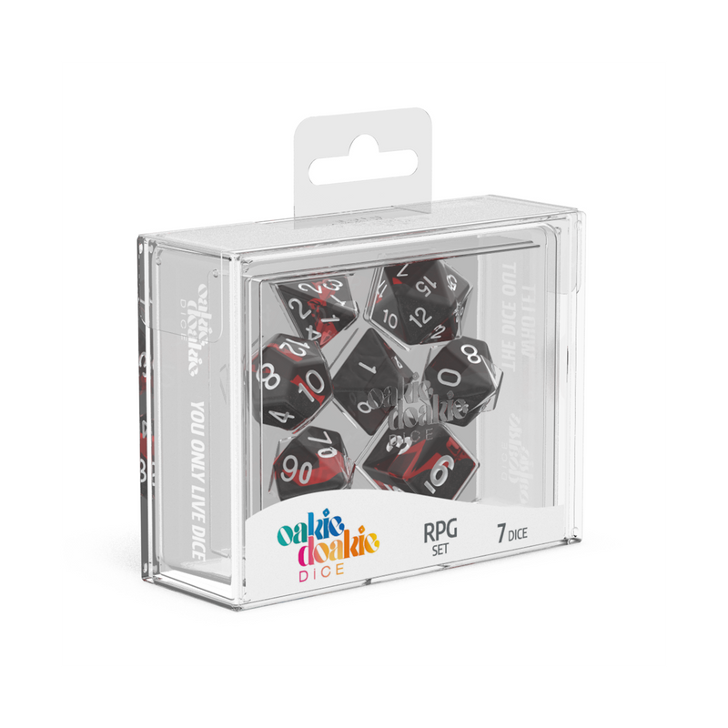 Oakie Doakie Dice RPG Set Enclave - Ruby (7)