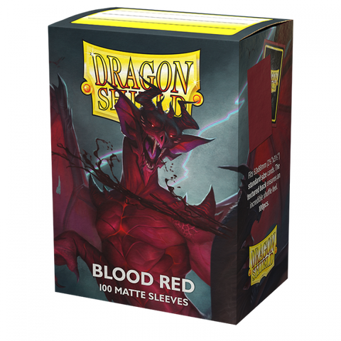 Dragon Shield - Box 100 - Blood Red MATTE