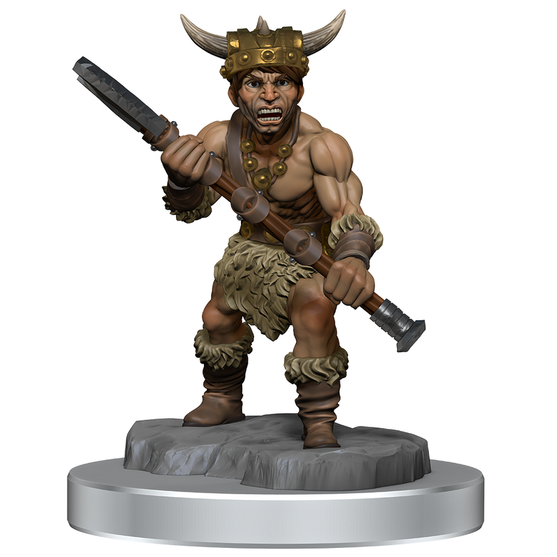 D&D Mini Barbarian Halfling