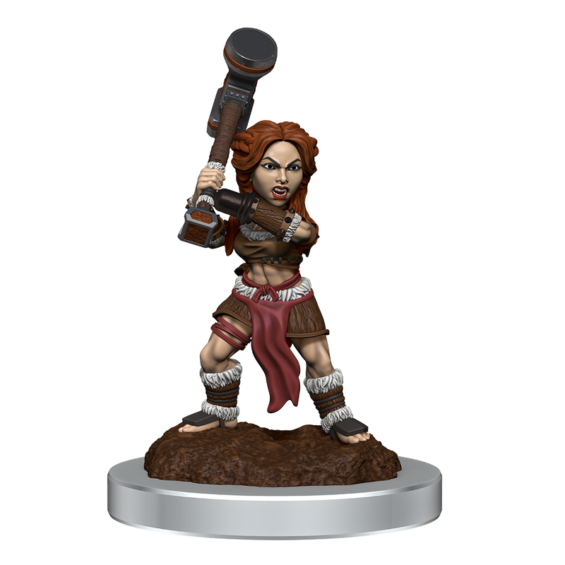 D&D Mini Barbarian Halfling