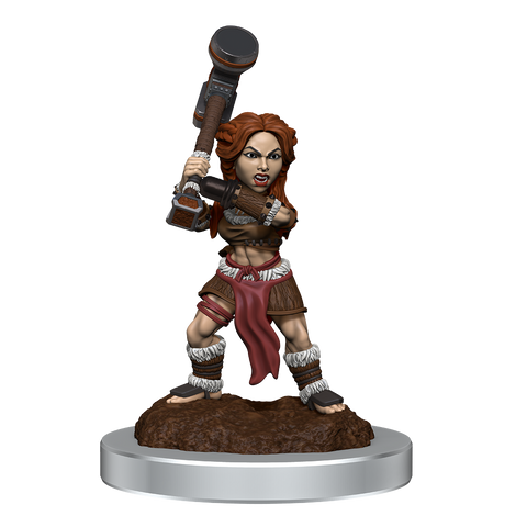 D&D Mini Barbarian Halfling
