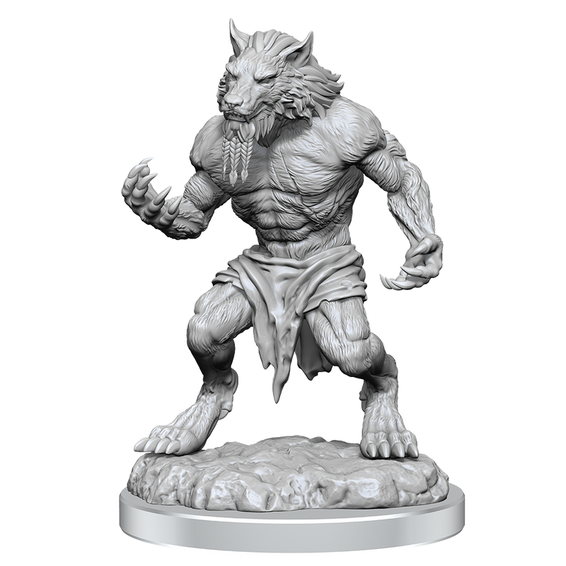 Critical Role Unpainted Miniatures Fey Werewolves