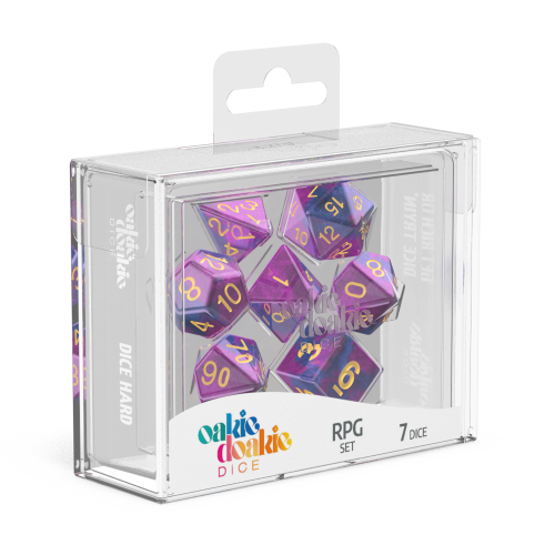 Oakie Doakie Dice RPG set GemiDice - Amethyst