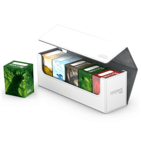 Ultimate Guard Arkhive Flip Case 400+ Standard Size XenoSkin White Deck Box