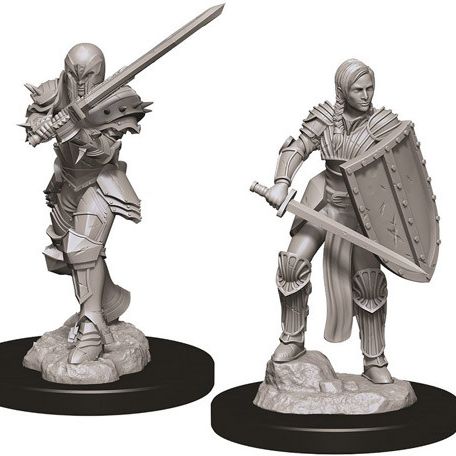 D&D Mini Human Female Fighter