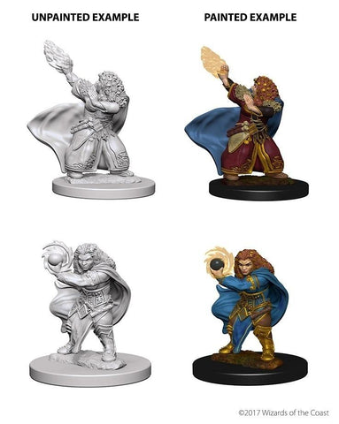 D&D Mini Dwarf Female Wizard