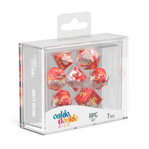 Oakie Doakie Dice RPG set Red Sky