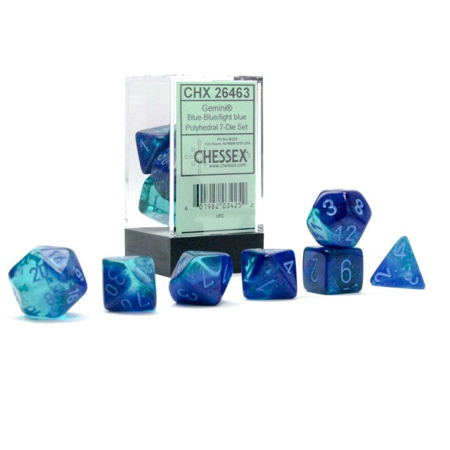 CHX 26463 Gemini Blue-Blue/Light Blue Luminary 7-Die Set