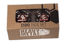 Ultra Pro Heavy Metal D20 2-Dice Set – Red