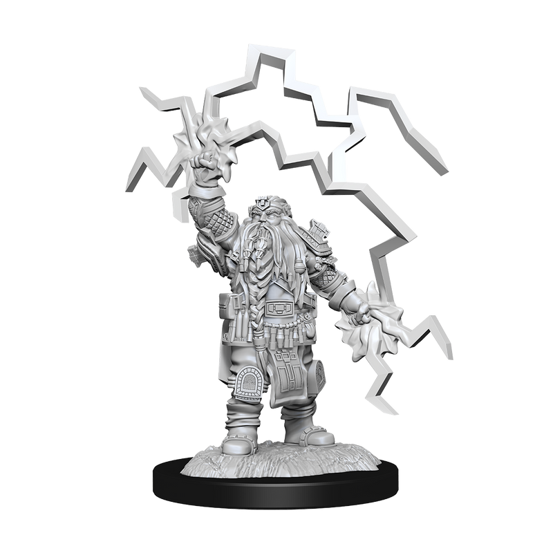 D&D Mini Dwarf Cleric Male