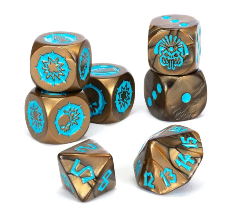 Blood Bowl: Lizardmen Dice Set