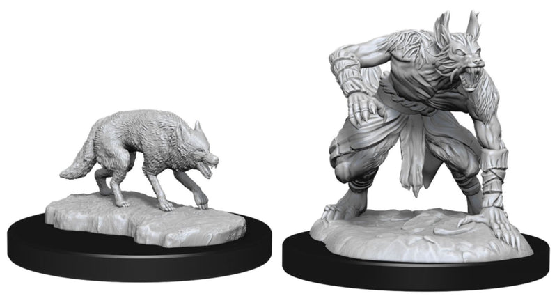 D&D Nolzurs Marvelous Unpainted Miniatures Jackalwere & Jackal