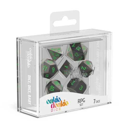 Oakie Doakie Dice RPG Set Metal Dice - Matrix